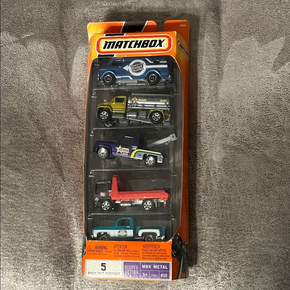 NIB Matchbox 5-Pack Service Center Die-Cast Vehicles